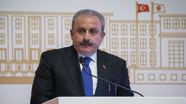 Turkey's parliament speaker Mustafa Sentop
