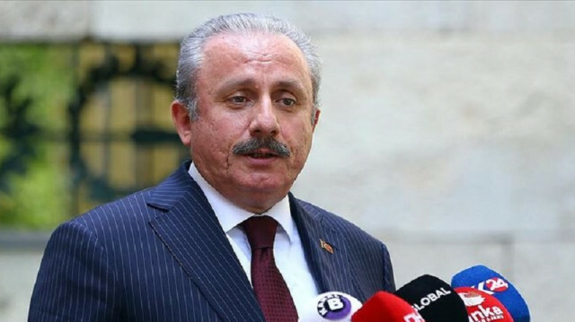 Turkey's parliament speaker Mustafa Sentop