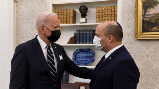 File photo: Joe Biden and Naftali Bennett meeting