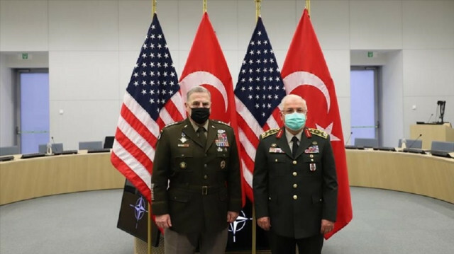 US Chairman of the Joint Chiefs of Staff Mark Milley  and Turkey's Chief of General Staff Yasar Guler