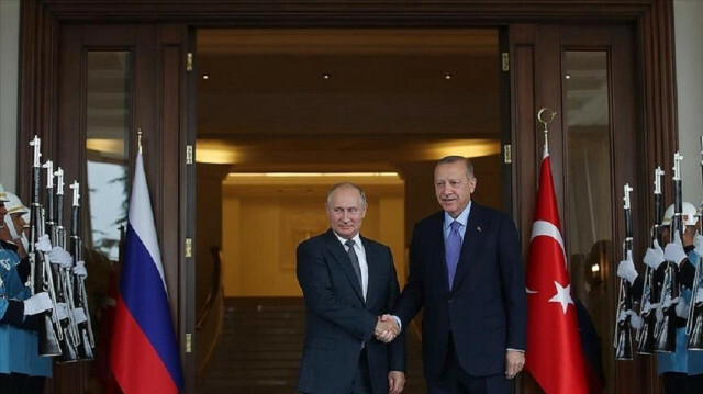 Turkish President Recep Tayyip Erdogan  and Russian President Vladimir Putin 