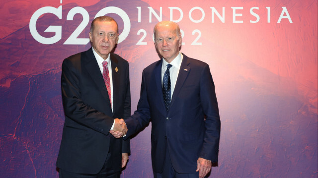  Turkish President Recep Tayyip Erdogan and his US counterpart Joe Biden 