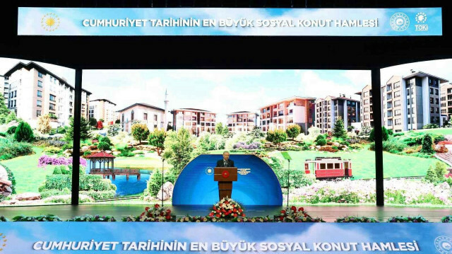 Erdogan, lors de lancement du plus grand projet immobilier de l'histoire de la Türkiye @ IHLAS HABER AJANSI