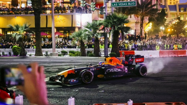 Véhicule de Formule 1 à Las Vegas @WADE VANDERVORT / AFP

