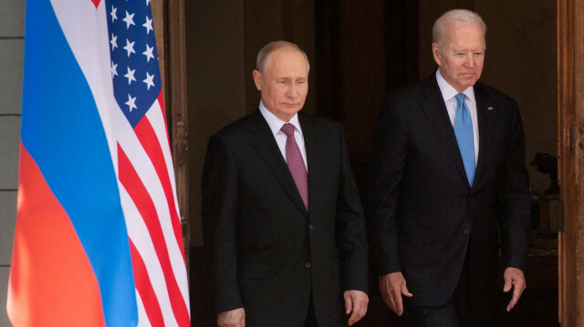  Russian President Vladimir Putin and his US counterpart Joe Biden