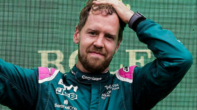 Aston Martin driver Sebastian Vettel