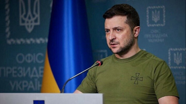 Ukraine's president Volodymyr Zelenskyy