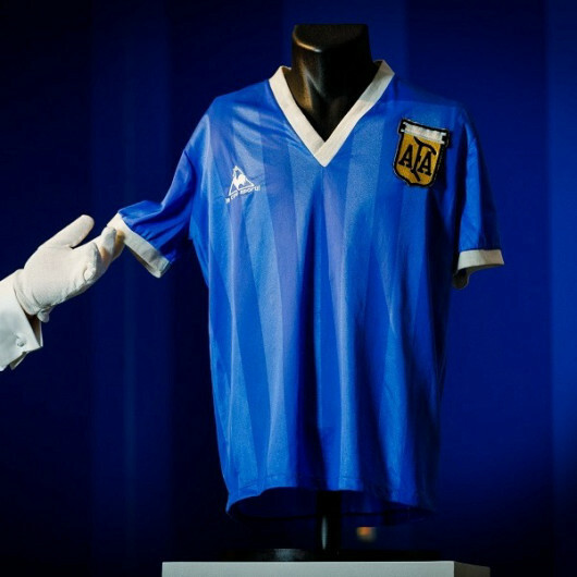 Maradona's 'Hand of God' jersey sells for record $9.28M at auction