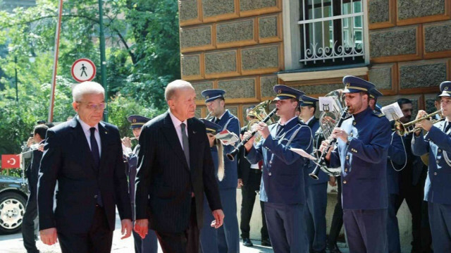 President of Türkiye, Recep Tayyip Erdogan welcomed with an official ceremony by Chairman of the Presidential Council of Bosnia and Herzegovina, Sefik Caferovic in Bosnia and Herzegovina.