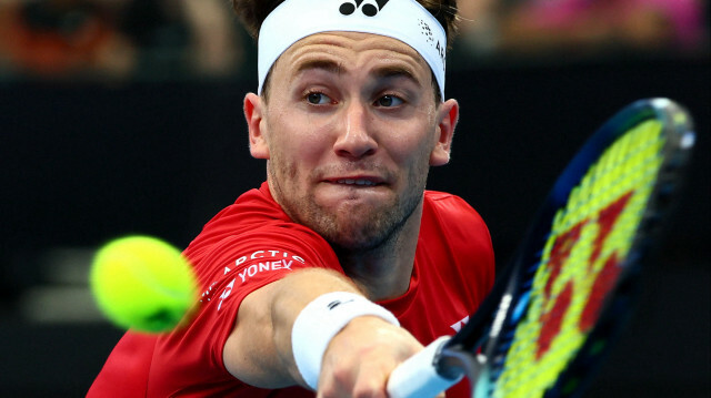 Casper Ruud, tennisman norvégien. @Patrick Hamilton / AFP