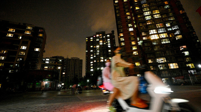 Un complexe résidentiel du quartier de Shangdi à Pékin. Noël CELIS / archives. @AFP