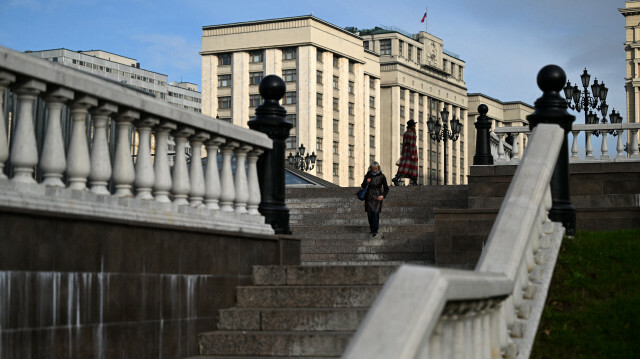 La Douma, chambre basse de l'Assemblée fédérale de la fédération de Russie, Moscou, le 27 octobre 2022. @ KIRILL KUDRYAVTSEV / AFP