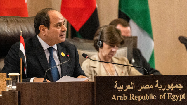 Le président égyptien AbdelFatah Al Sissi. @Jordanian Royal Palace / AFP 