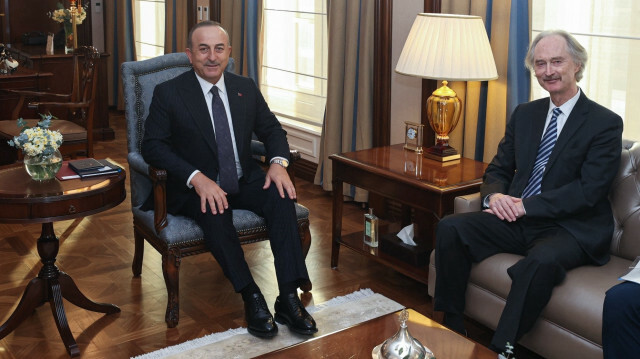 Dışişleri Bakanı Çavuşoğlu ile BM Genel Genel Sekreterinin Suriye Özel Temsilcisi Pedersen