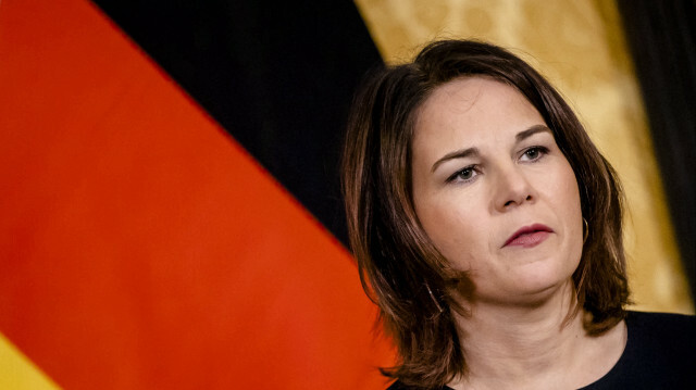 La ministre allemande des Affaires étrangères, Annalena Baerbock. Crédit photo : SEM VAN DER WAL / ANP / AFP