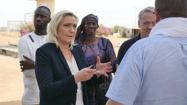 Marine Le Pen, Présidente du Rassemblement National ( RN), en visite au Sénégal. Crédit Photo: APANEWS