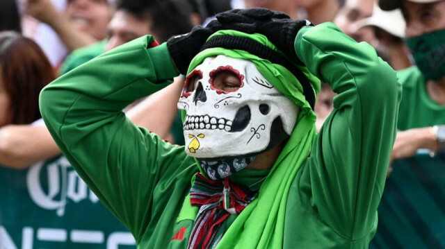 Supporter mexicain durant le Mondial au Qatar @RODRIGO ARANGUA / AFP