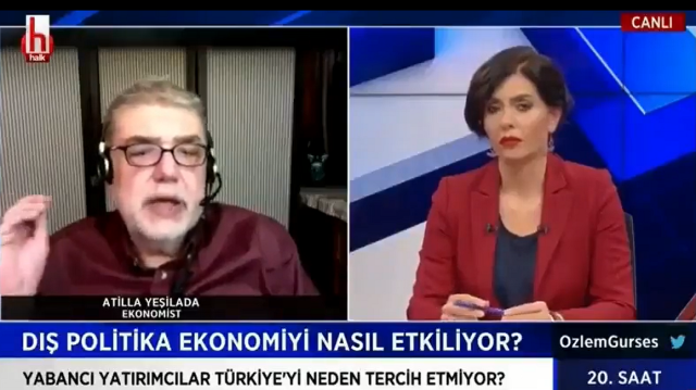 Ekonomist Atilla Yeşilada, Halk TV yayınında Demirtaş ve Kavala'nın serbest bırakılması gerektiğini söyledi.