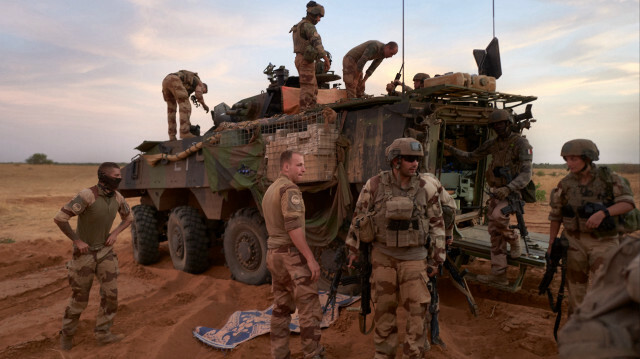 Des soldats de l'armée française dans la région de Soum, lors de l'opération Bourgou IV dans le nord du Burkina Faso. Crédit photo: MICHELE CATTANI / AFP