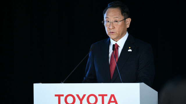 Crédit photo: PDG de Toyota Akio Toyoda. Martin BUREAU / AFP