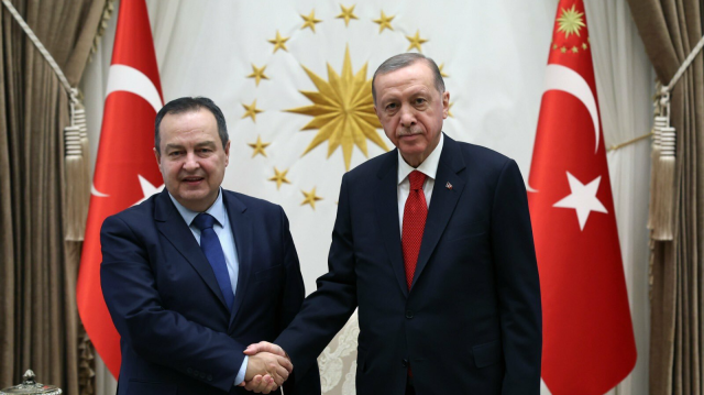 Cumhurbaşkanı Recep Tayyip Erdoğan Sırbistan Başbakan Birinci Yardımcısı ve Dışişleri Bakanı Ivica Dacic'i kabul etti. 