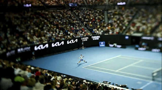 Novak Djokovic à l'Open d'Australie @MANAN VATSYAYANA / AFP
