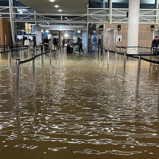 Yeni Zelanda'daki Auckland Havalimanı sular altında kaldı: Dış hatlar terminali tamamen kapandı