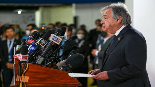 Le secrétaire général des Nations unies, Antonio Guterres. Crédit photo: TANG CHHIN SOTHY / AFP