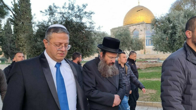 Le ministre israélien d’Itamar Ben-Gvir dans l'esplanade d'Al Aqsa @ AA