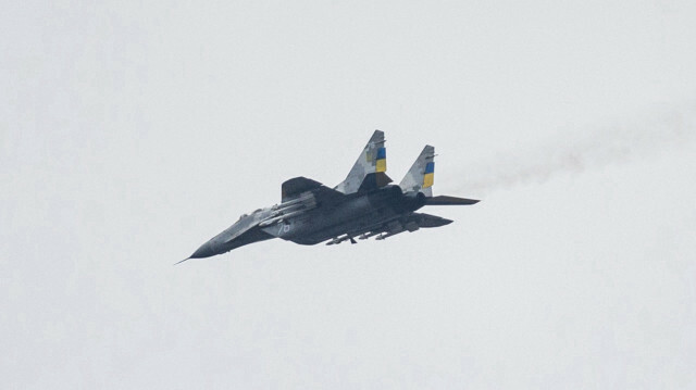 Avion de chasse ukrainien MIG-29. @ Sameer Al-DOUMY / AFP