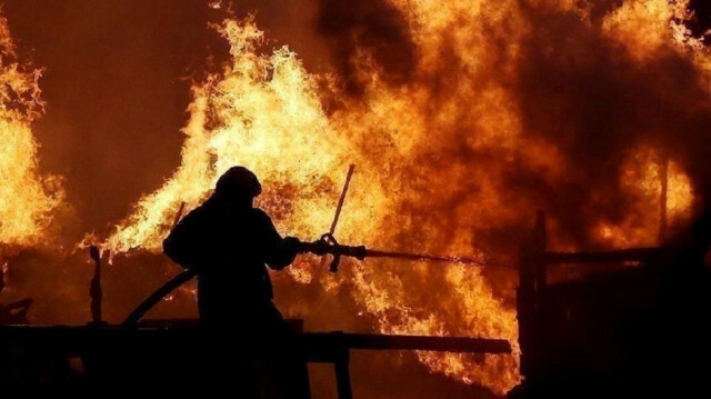 Cinq personnes ont été tuées, mardi, lors d'un incendie . @ AA