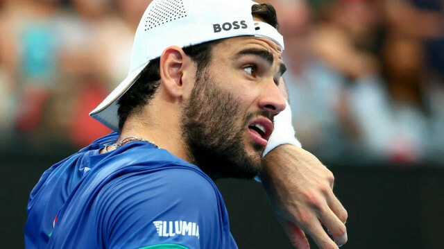 Matteo Berrettini qualifie l'Italie @Patrick Hamilton / AFP