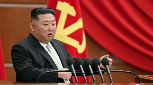 Dirigeant nord-coréen Kim Jong. @ STR / KCNA VIA KNS / AFP