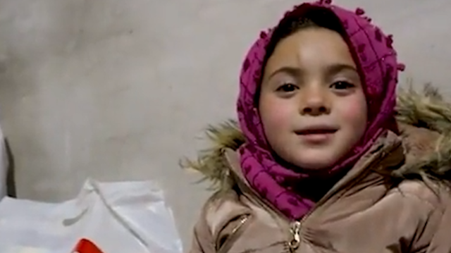 Suriyeli küçük kız. 