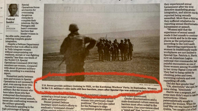 Washington Post'un "ABD PKK’yı eğitiyor" itirafı.