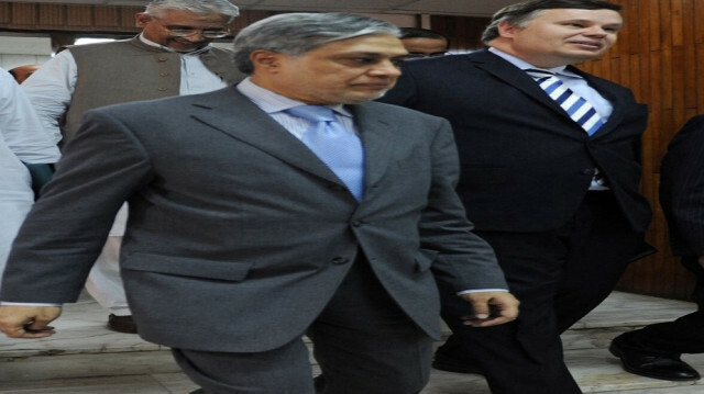 Le ministre des Finances akistanais Ishaq Dar. Crédit photo: AAMIR QURESHI / AFP