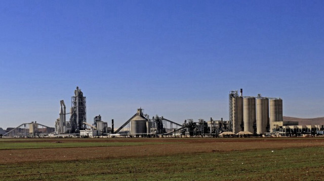 Vue générale de la cimenterie Lafarge Cement Syria (LCS) à Jalabiya. Crédit photo: DELIL SOULEIMAN / AFP