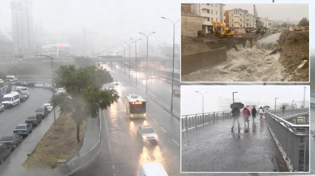 İstanbul şiddetli yağışların etkisi altında