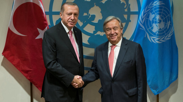 Cumhurbaşkanı Erdoğan - Antonio Guterres (Foto: Arşiv)