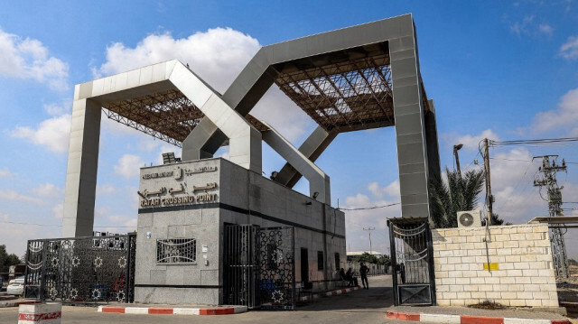 L'entrée du poste frontière de Rafah avec l'Égypte, dans le sud de la bande de Gaza. Crédit photo: SAID KHATIB / AFP