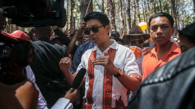 Le Président de la République de Madagascar, Andry Rajoelina. Crédit photo: RIJASOLO / AFP