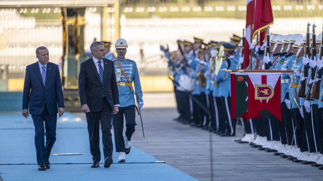 Cumhurbaşkanı Recep Tayyip Erdoğan, Cumhurbaşkanlığı Külliyesi'nde Avusturya Federal Şansölyesi Karl Nehammer ile ortak basın toplantısı düzenledi.