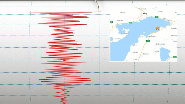 Van Gölü'nde deprem meydana geldi. 