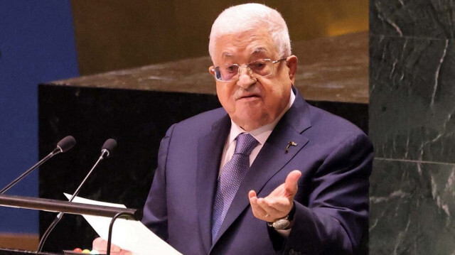 Le Président de l'Autorité Palestinienne, Mahmoud Abbas, lors de la 78e Assemblée Générale des Nations Unies à New York, le 21 septembre 2023. Crédit Photo: Thaer GHANAIM / PPO / AFP