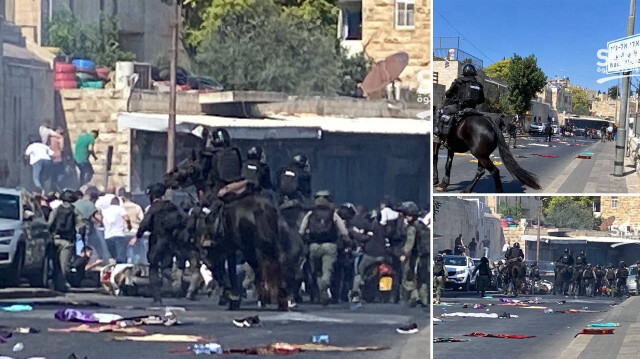 İşgalci İsrail polisleri cuma namazı kılmaya hazırlanan Müslümanlara saldırdı.
