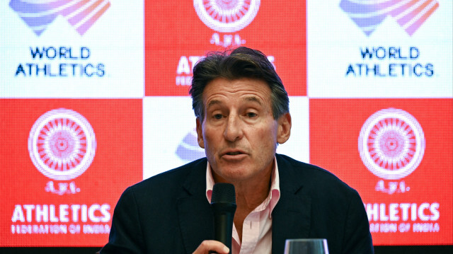 Le président de l'Association internationale des fédérations d'athlétisme, Sebastian Coe. Crédit photo: INDRANIL MUKHERJEE / AFP