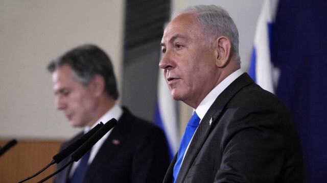 Le secrétaire d'État des États-Unis, Antony Blinken et le Premier ministre israélien, Benyamin Netanyahou. Crédit photo: DEBBIE HILL / POOL / AFP
