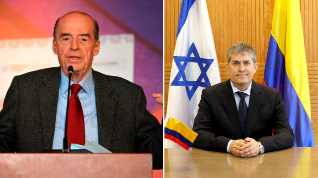 Kolombiya Dışişleri Bakanı Alvaro Leyva - İsrail'in Bogota Büyükelçisi Gali Dagan