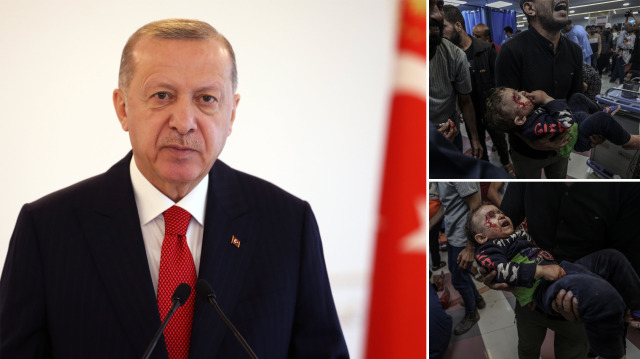 Cumhurbaşkanı Erdoğan, İsrail'in hastane katliamı sonrasında dünyaya 'vahşeti durdurma' çağrısı yaptı.