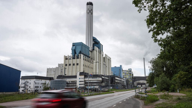 La centrale électrique du groupe Mälarenergi à Västeras, le 11 aout 2023. Crédit photo : Jonathan NACKSTRAND / AFP

